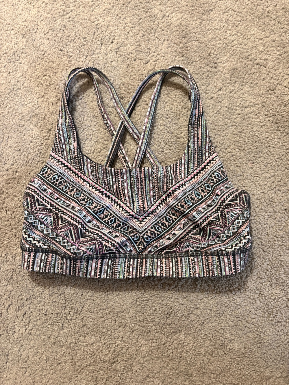 lululemon athletica Multicolor Strappy Sports Bra